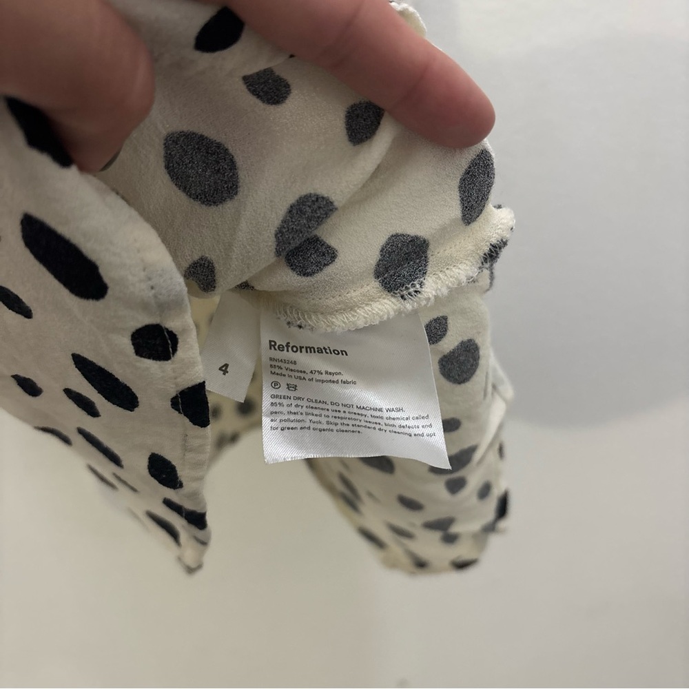 Reformation Polka Dot Dress Size 2 - Picture 6 of 6